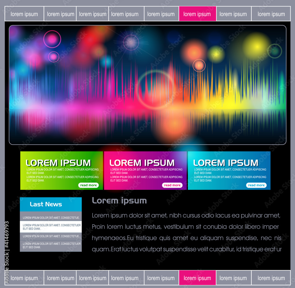 Fototapeta premium Elegant website template
