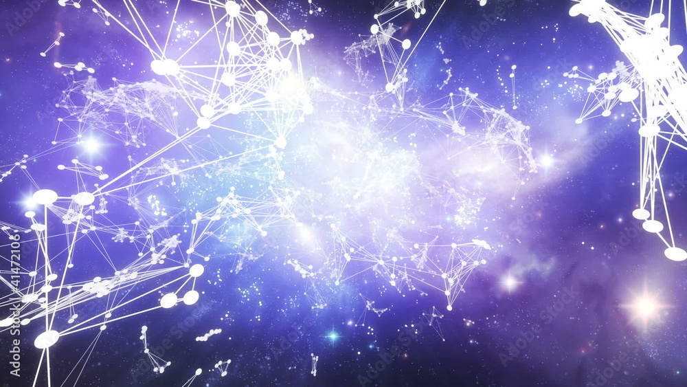 starfield constellation - loopable 3D flight through