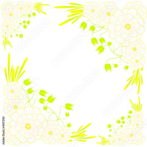 Window dressing with flower