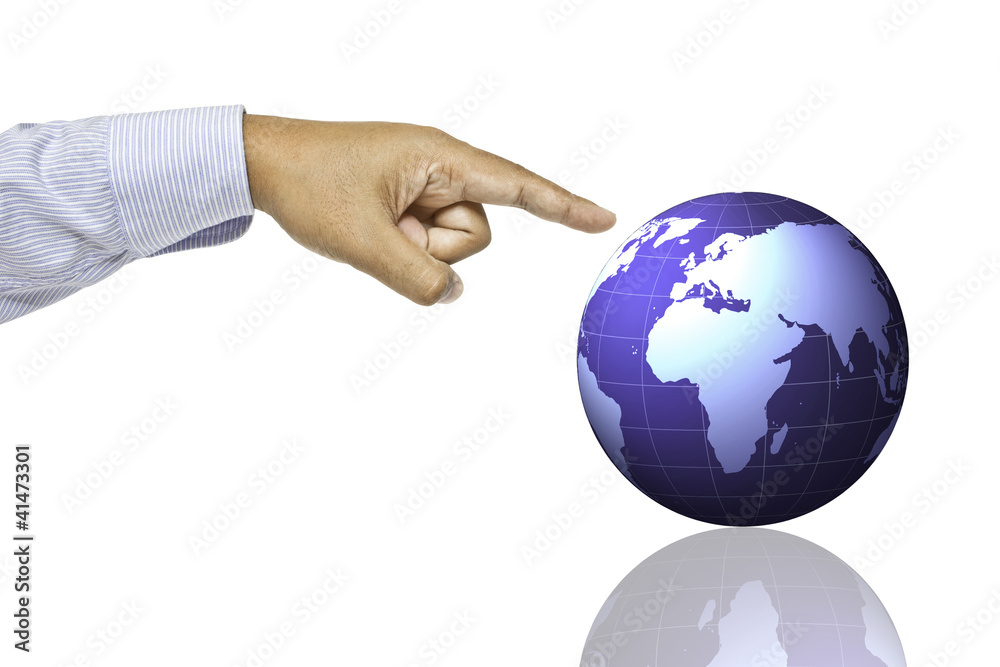 holding a glowing earth globe holding a glowing earth globe