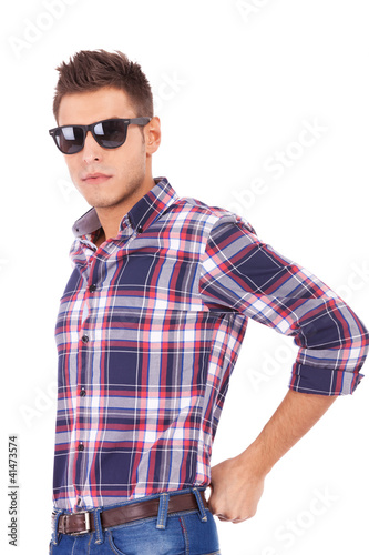 young man wearing sunglasses