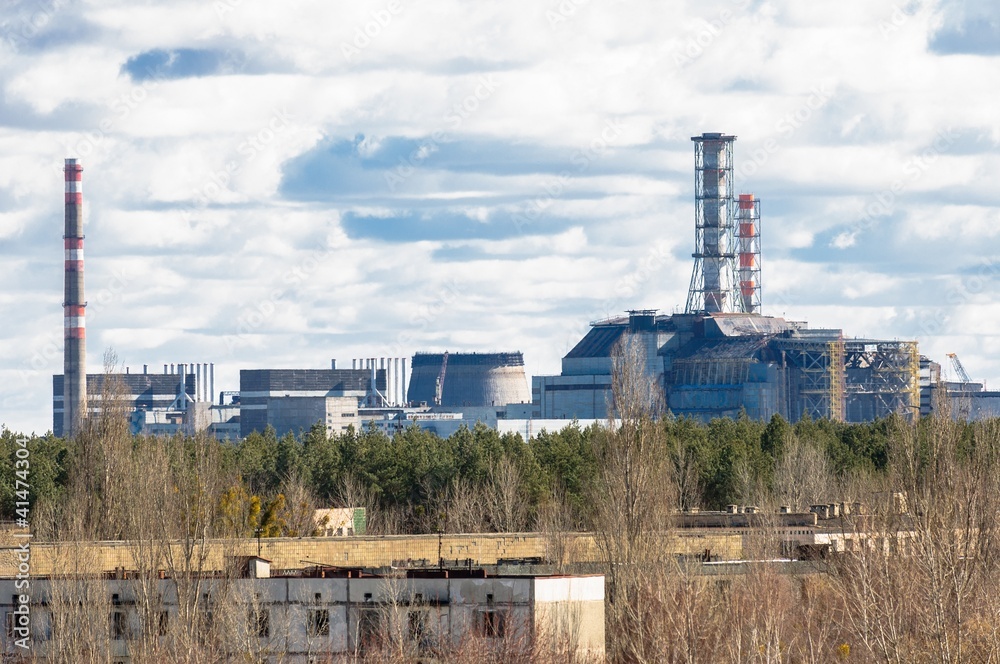 Chernobyl Nuclear Power Plant from afar, 2012 Chernobyl Nuclear Power Plant from afar, 2012