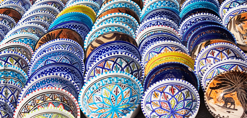 arabic colorful pottery