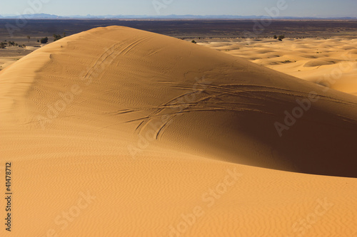Dunes of Sahara desert in Morocco