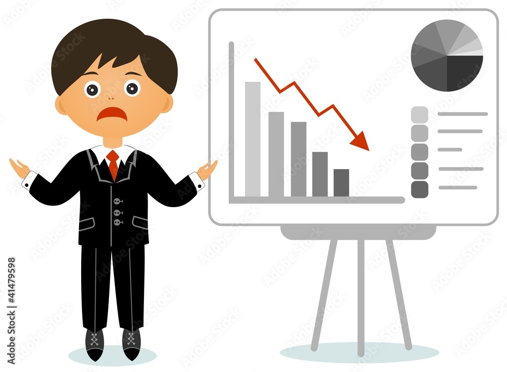 The young man is upset with crisis The young man is upset with crisis