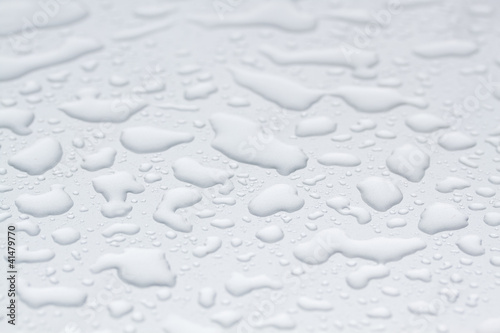 water drops on grey background