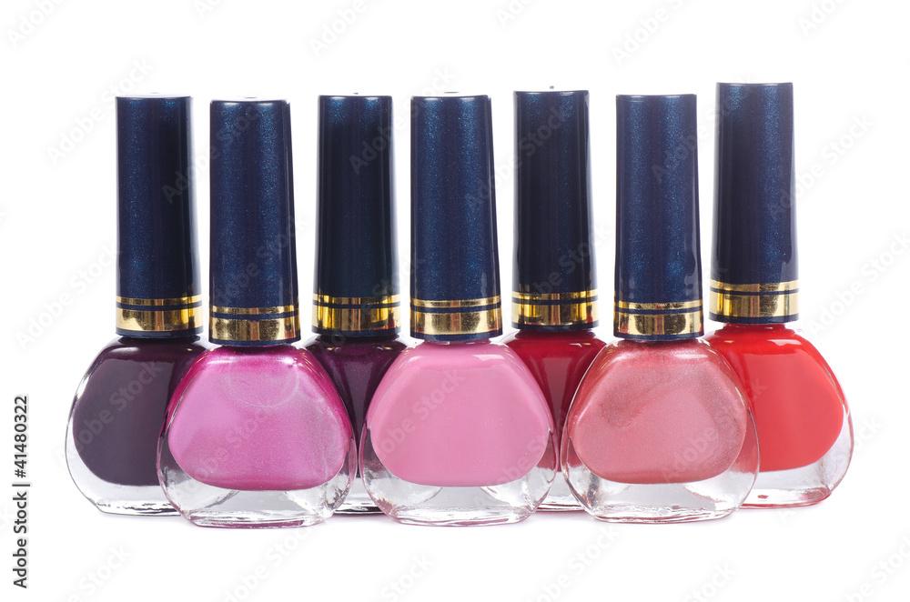 Nail polish isolated on white background Nail polish isolated on white background