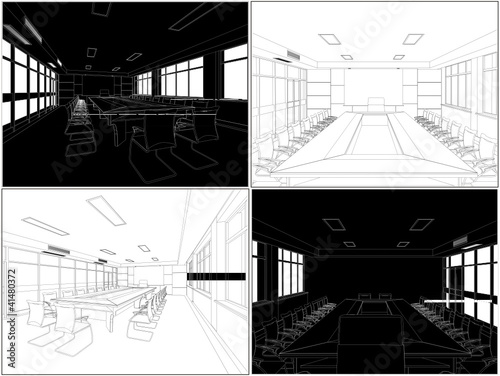 Meeting Conference Room Vector 05