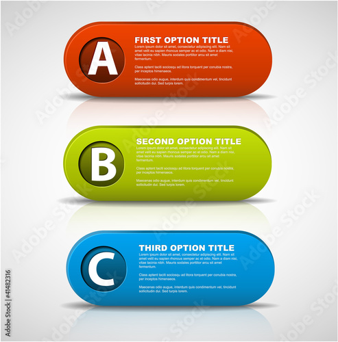 3D vector progress buttons