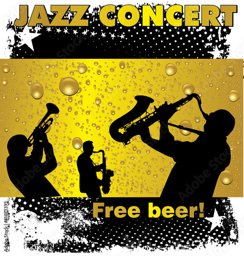 Jazz concert free beer wallpaper