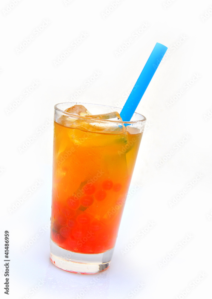 Bubble Tea fruchtig - Mango, Orange, Maracuja, Limette Bubble Tea fruchtig - Mango, Orange, Maracuja, Limette