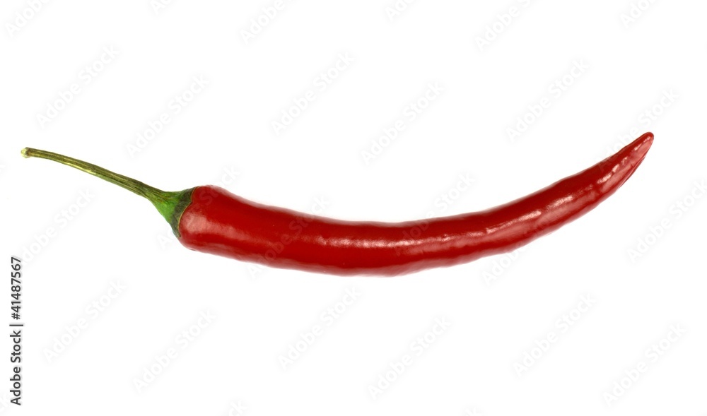 Red hot Turkish chili pepper isolated on white background Red hot Turkish chili pepper isolated on white background