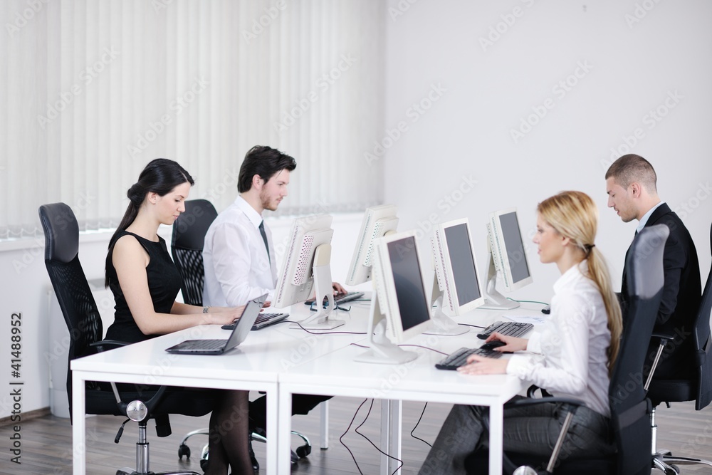 business people group working in customer and help desk office business people group working in customer and help desk office