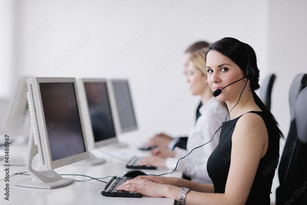 business people group working in customer and help desk office business people group working in customer and help desk office
