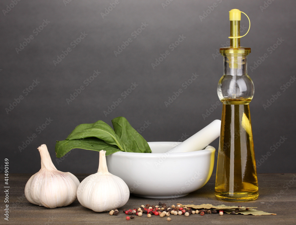 Set of ingredients and spice for cooking