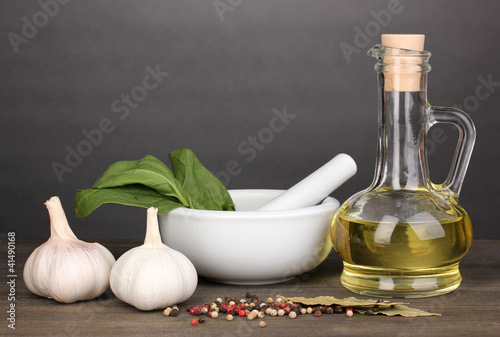 Set of ingredients and spice for cooking