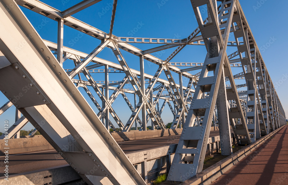 Part of an old Dutch truss bridge