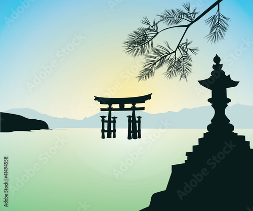 The Floating Otorii gate at Miyajima