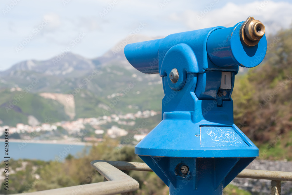 Telescope on the Adriatic sea