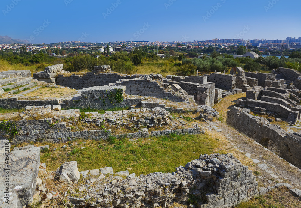 Ruins of the ancient amphitheater at Split, Croatia