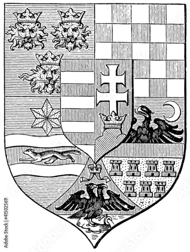 Arms of the Hungarian Crown, (Austro-Hungarian Monarchy)
