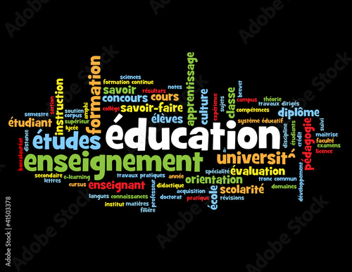 Nuage de Tags "EDUCATION" (enseignement études diplôme examens)
