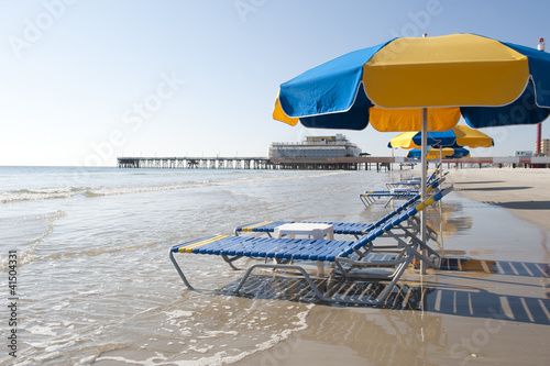 Lounges & Umbrellas on Daytona Beach