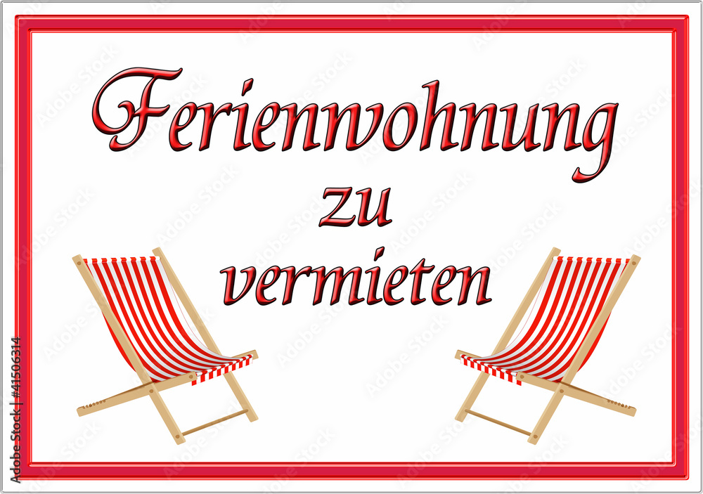 Obraz premium Ferienwohnung zu vermieten