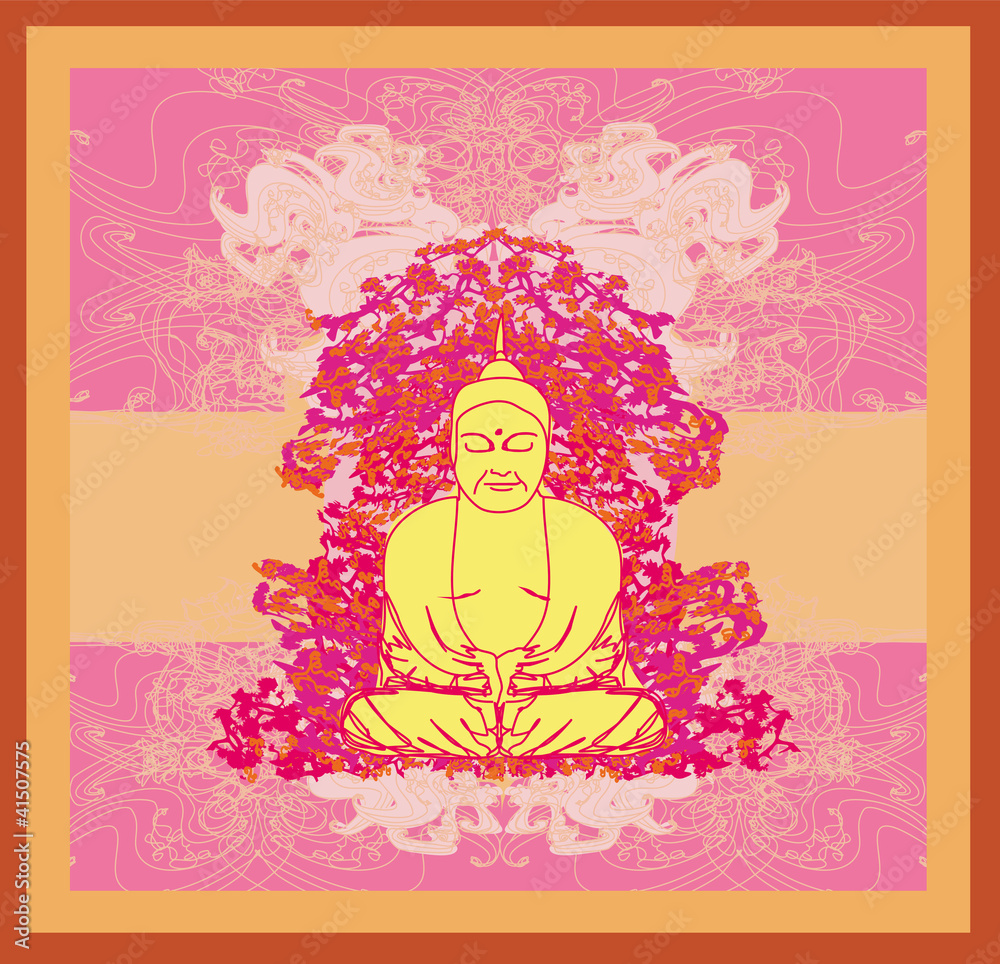 Vector of Chinese Traditional Artistic Buddhism Pattern