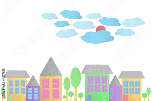 Town created from paper