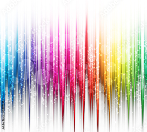 Abstract rainbow colours on a white background spectrum
