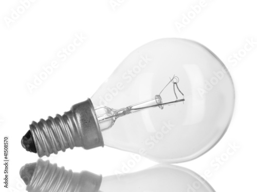 Light bulb isolated on white