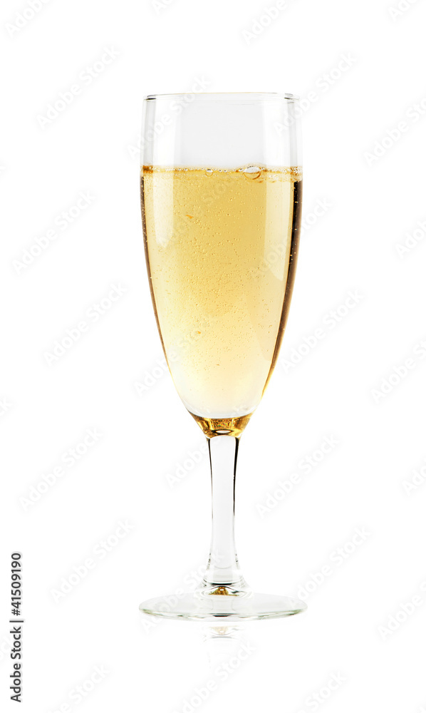 A glass of champagne A glass of champagne