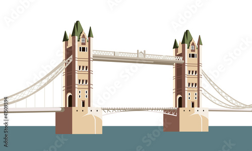 the ancient bridge over the river