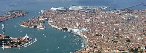 Quadro em tela Venise vue du ciel