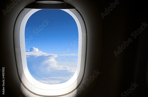 View from the plane's window seat