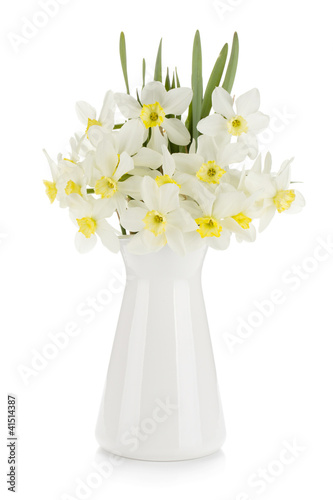 Fototapeta Naklejka Na Ścianę i Meble -  Bouquet of white daffodils
