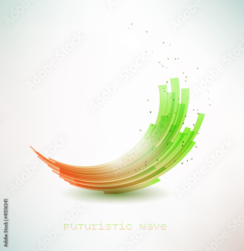 futuristic wave sign