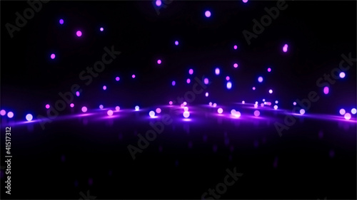 pruple bouncing light balls background