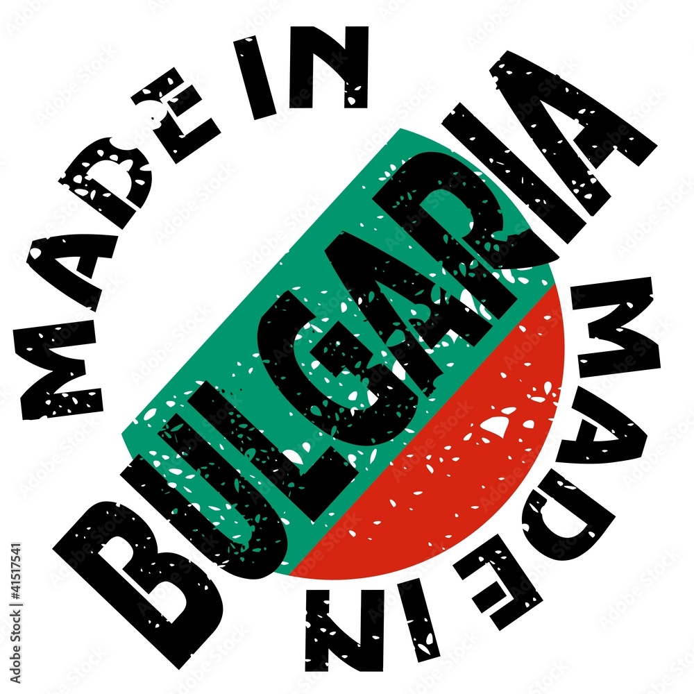 Naklejka premium vector label Made in Bulgaria