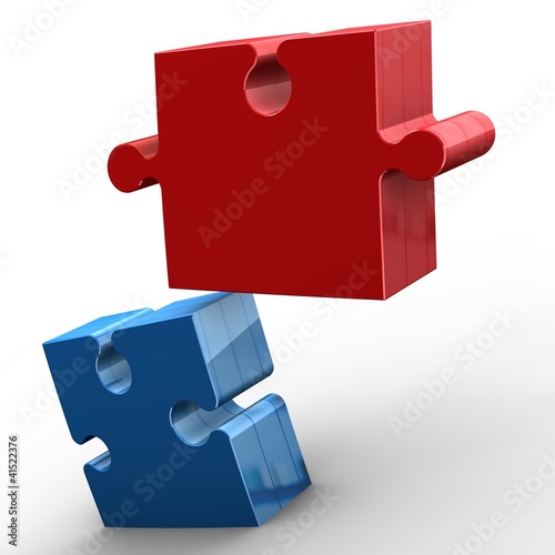 red and blue