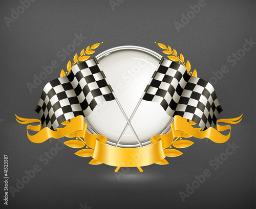 Racing Emblem, vector