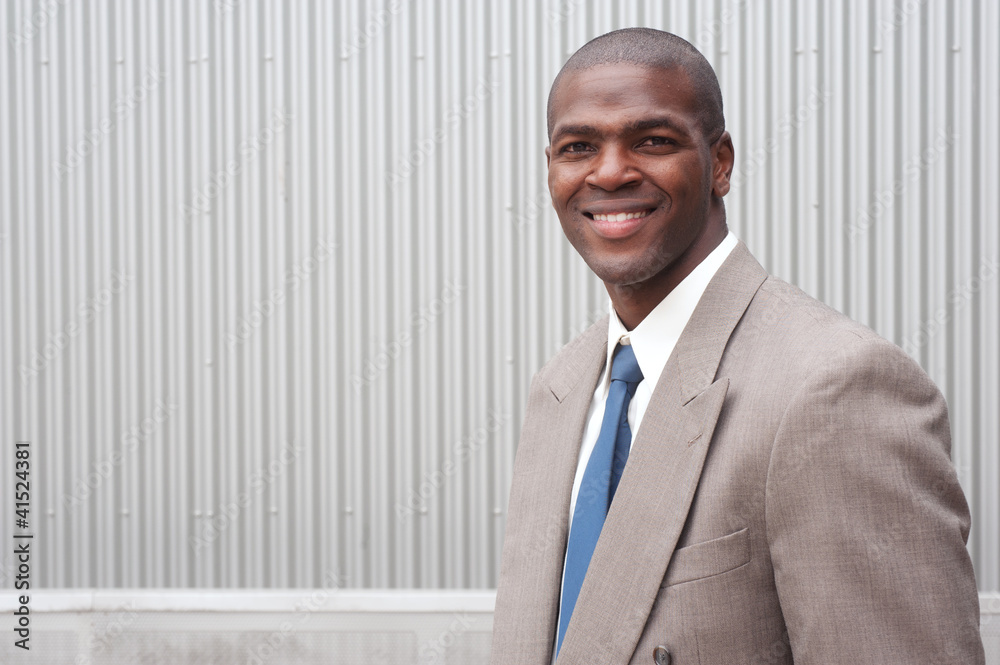 portrait of an African American businessman portrait of an African American businessman