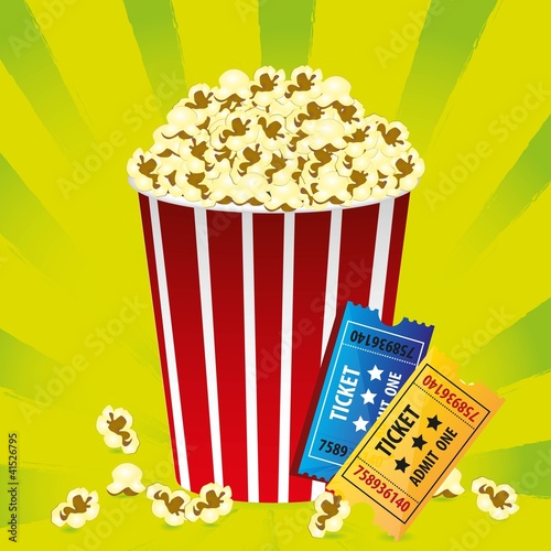 Illustration of popcorn