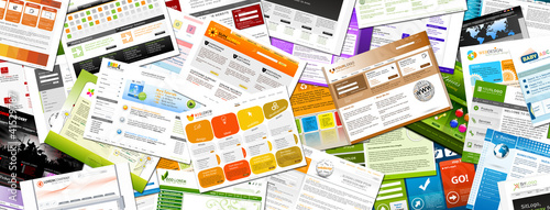 Webdesign, Homepage, Webpage, Stapel, Design, Panorama, Web, 2D