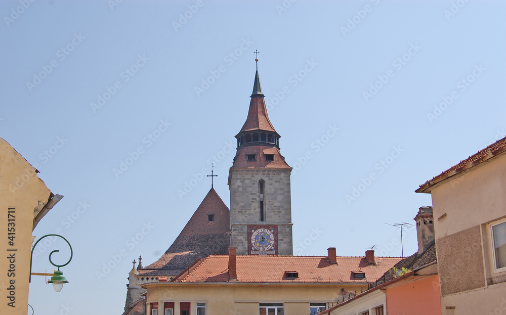 Black church from Brasov city