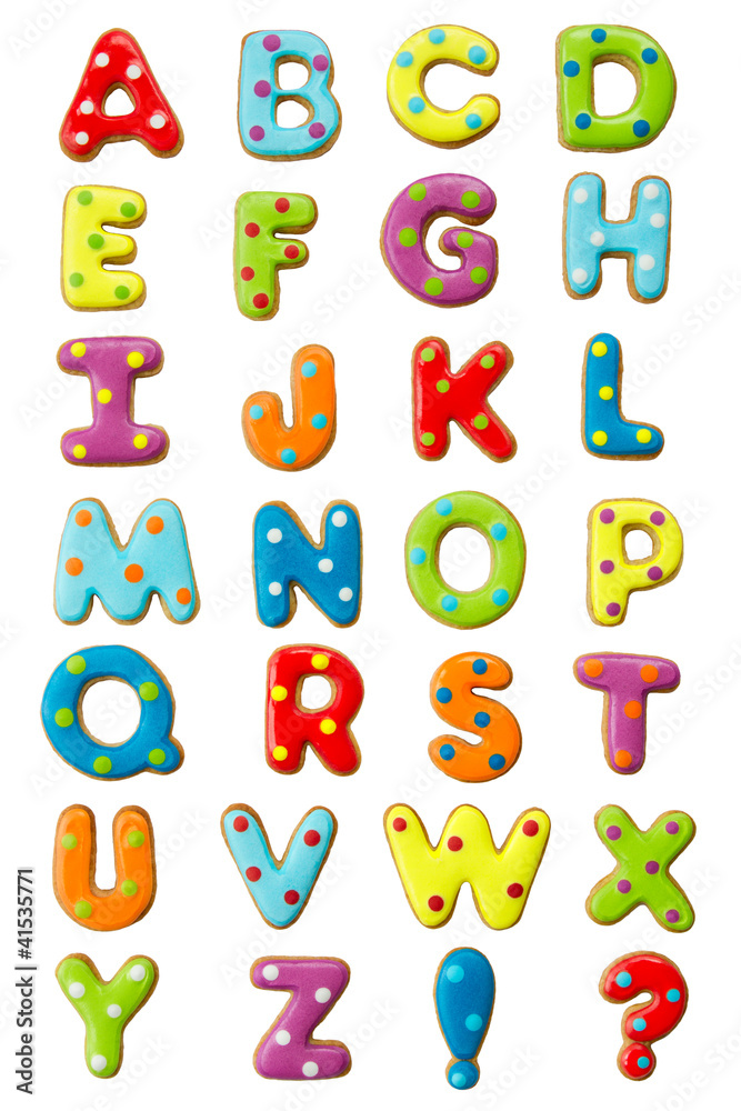 Cookie alphabet