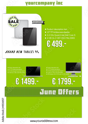 Computer Angebote Flyer