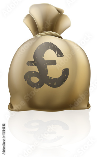 Pound sterling sign sack
