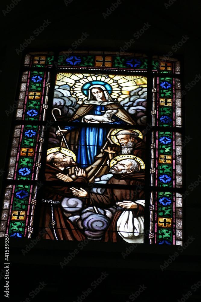Obraz premium Vidriera Religiosa
